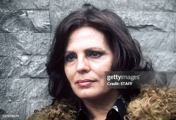 Picture dated 18 April 1973 of Portuguese singer Amalia Rodrigues in Paris. Amalia Rodrigues died 06 October 1999 in Lisbon at the age of 79. Her...