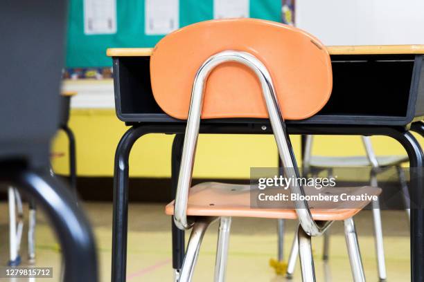 school desk and chair - brookline massachusetts stock pictures, royalty-free photos & images