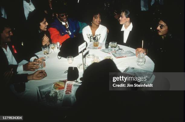 Janet Jackson with Jimmy Jam, and friends in Minneapolis, Minnesota in 1992.