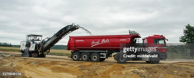 Preparing a new road in the country