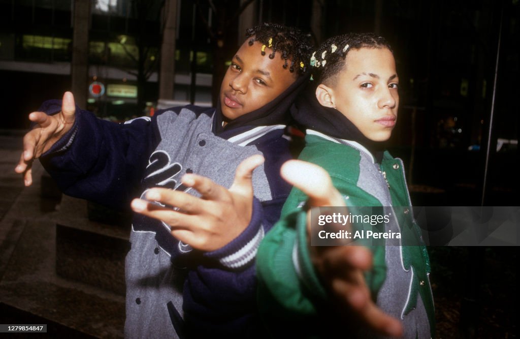 Kris Roux Rap group Kris Kross appears in a portrait taken on February 24, 1992 ...