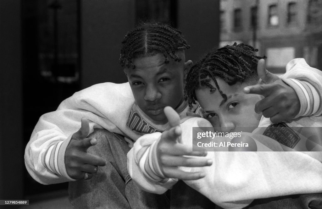 Kris Roux Rap group Kris Kross appears in a portrait taken on February 24, 1992 ...