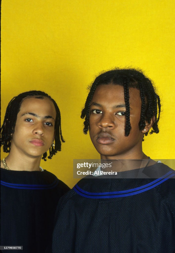 Kris Roux Rap group Kris Kross appears in a portrait taken on June 10, 1993 in ...
