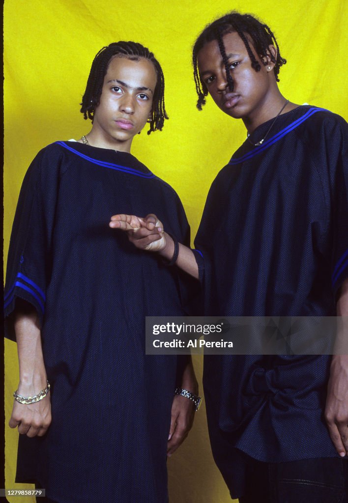 Kris Roux Rap group Kris Kross appears in a portrait taken on June 10, 1993 in ...
