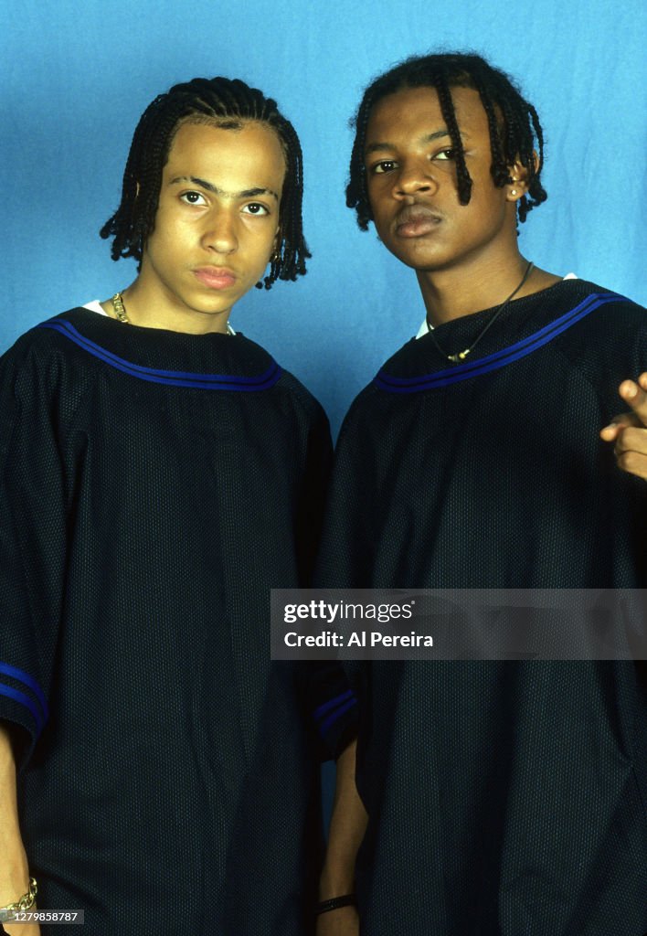 Kris Roux Rap group Kris Kross appears in a portrait taken on June 10, 1993 in ...