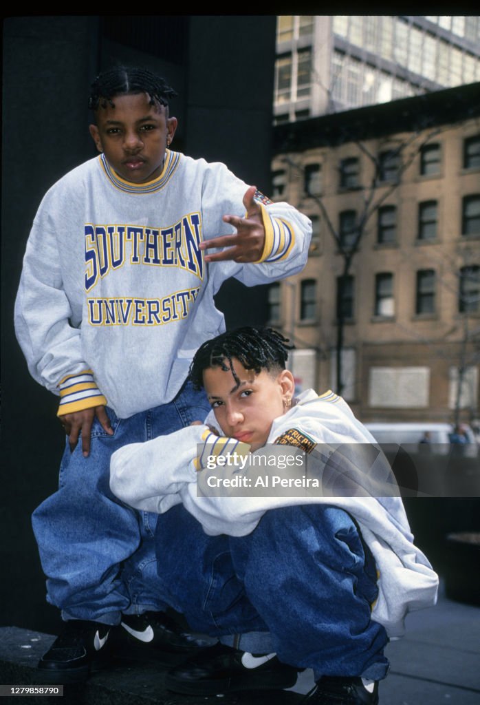 Criss Cross Rapper Rap group Kris Kross appears in a portrait taken on February 24, 1992 ...