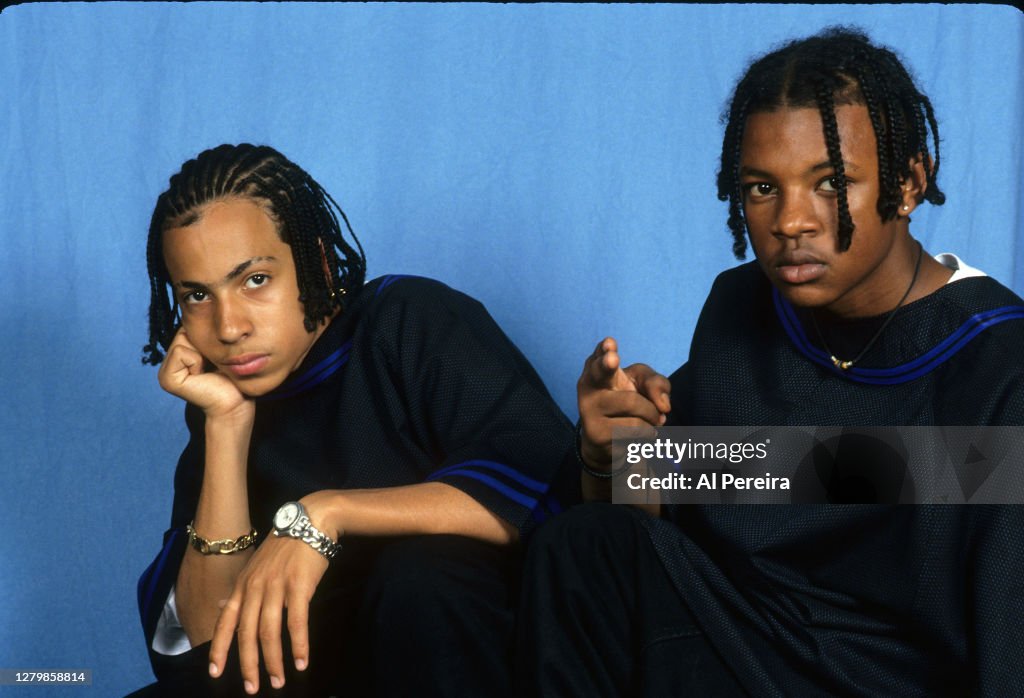 Rap group Kris Kross appears in a portrait taken on June 10, 1993 in