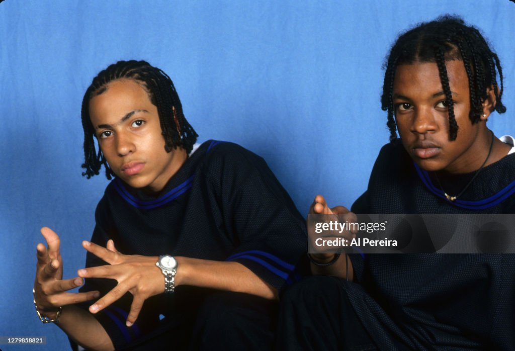Kris Roux Rap group Kris Kross appears in a portrait taken on June 10, 1993 in ...