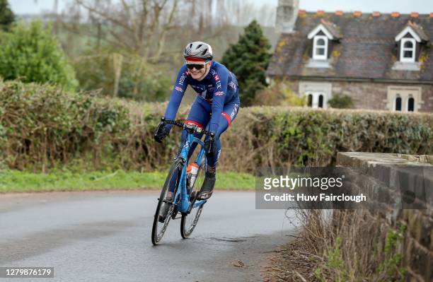 Zach Bridges rides in the Tour de Gwent on April 15, 2018 in Usk, Wales, United Kingdom. In October 2020 Zach Bridges the 19-year-old, from Cwmbran...