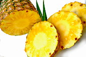 The pineapple (Ananas comosus) is a tropical plant with an edible fruit and the most economically significant plant in the family Bromeliaceae.