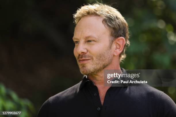 Actor Ian Ziering visits Hallmark Channel's "Home & Family" at Universal Studios Hollywood on October 12, 2020 in Universal City, California.