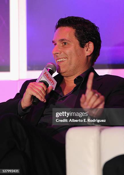 President of Domestic Theatrical Marketing & CMO at Twentieth Century Fox Oren Aviv attends day 1 of Variety's 2011 Film Marketing Summit at...