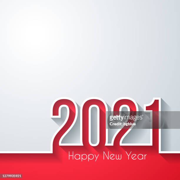 stockillustraties, clipart, cartoons en iconen met gelukkig nieuw jaar 2021 - witte achtergrond - 2021