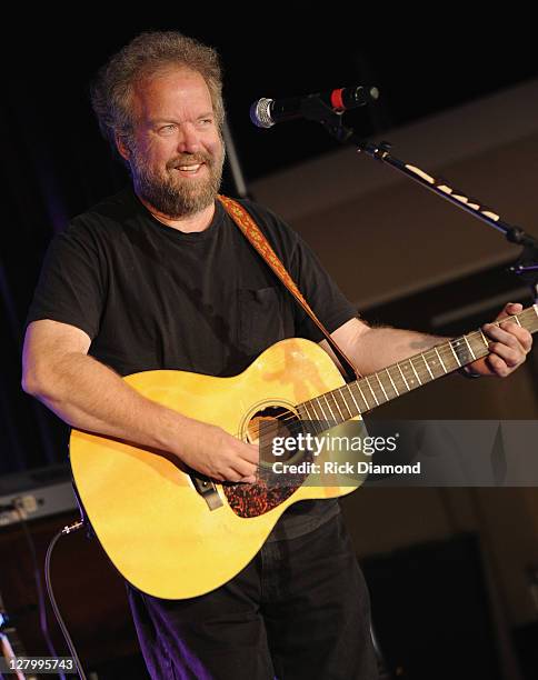 Don Schlitz performs at the Hall of Fame Induction Dinner during the International Entertainment Buyers Association Conference on October 4, 2011 in...