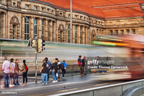 trainstation - leipzig saxony stock pictures, royalty-free photos & images