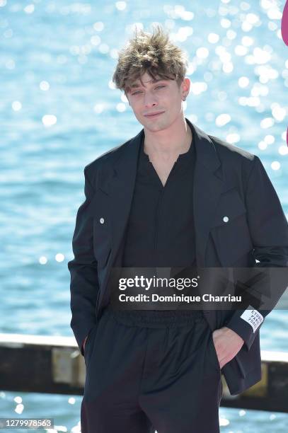 Maxence Danet-Fauvel attends the "Talents A Suivre" photocall at the 3rd Canneseries on October 13, 2020 in Cannes, France.