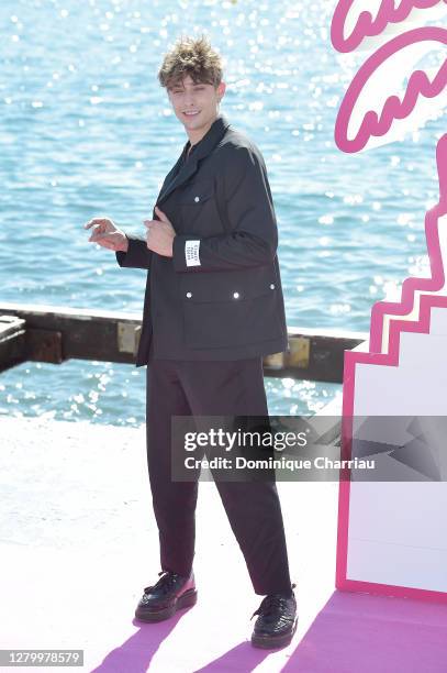 Maxence Danet-Fauvel attends the "Talents A Suivre" photocall at the 3rd Canneseries on October 13, 2020 in Cannes, France.