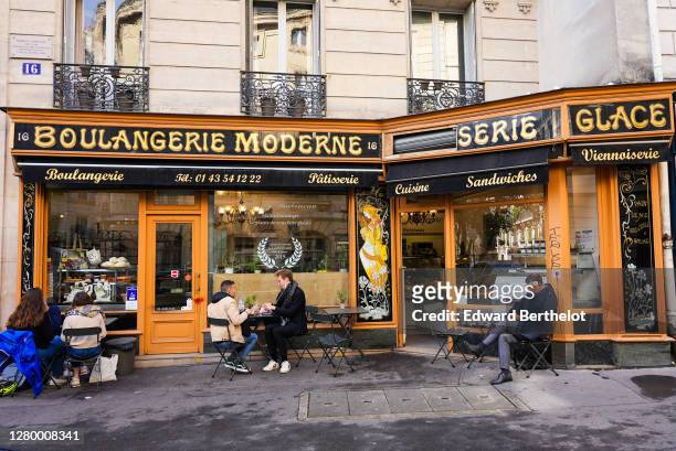 General view of the Boulangerie Moderne in the 5th quarter of Paris, which is part of the real-life locations for the Netflix TV Series "Emily In...