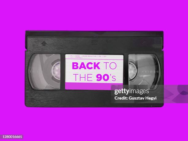 back to 90’s vhs cassette - 1990年 ストックフォトと画像