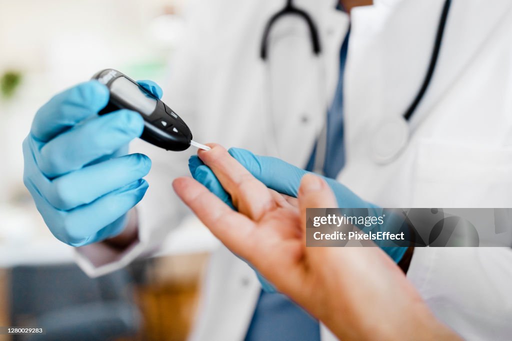 Diabetics should always keep a close eye on their glucose levels
