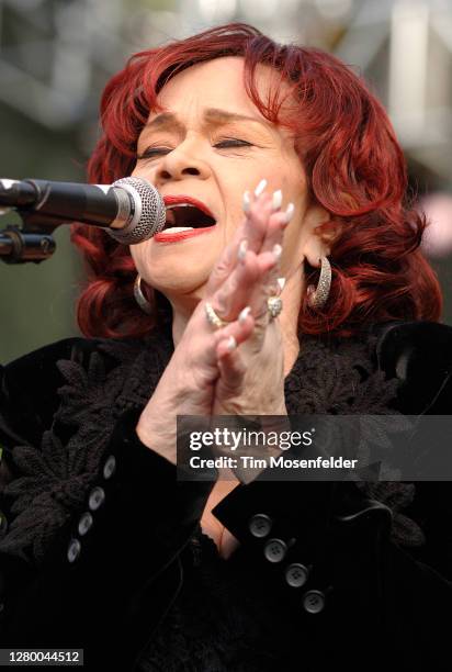 Etta James performs during the Santa Cruz Blues Festival at Aptos Village Park on May 27, 2007 in Aptos, California.