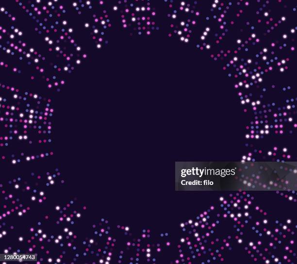 futuristic tech circle dot abstract background design - space launch stock illustrations