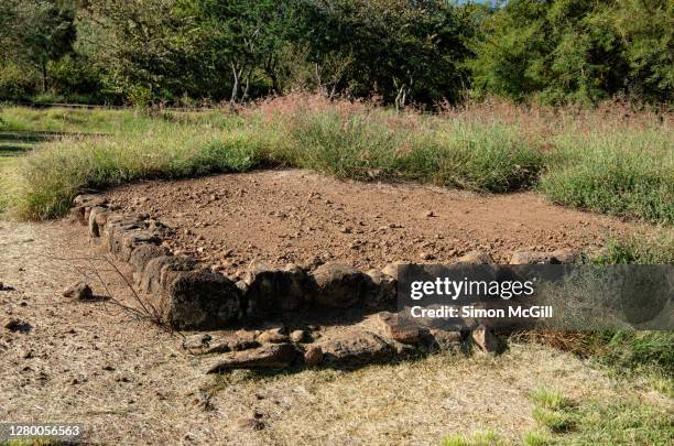 círculo de los muertos (circle of the dead), los guachimontones, teuchitlán, mexico - círculo 個照片及圖片檔