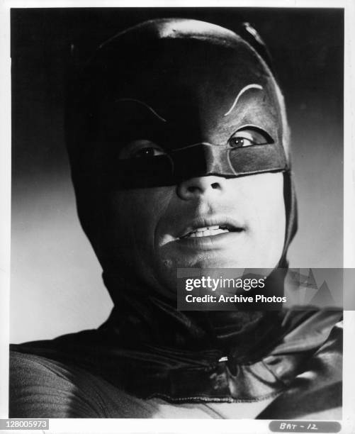 Adam West as Batman in a scene from the film 'Batman', 1966-1968 Series.