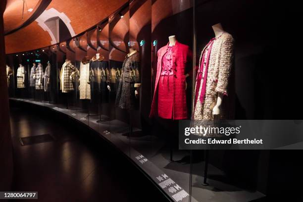 General view of the "Gabrielle Chanel - Manifeste de Mode" exhibition, during the Picto Awards 2020 at Palais Galliera on October 13, 2020 in Paris,...