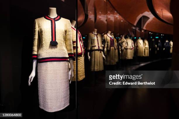 General view of the "Gabrielle Chanel - Manifeste de Mode" exhibition, during the Picto Awards 2020 at Palais Galliera on October 13, 2020 in Paris,...