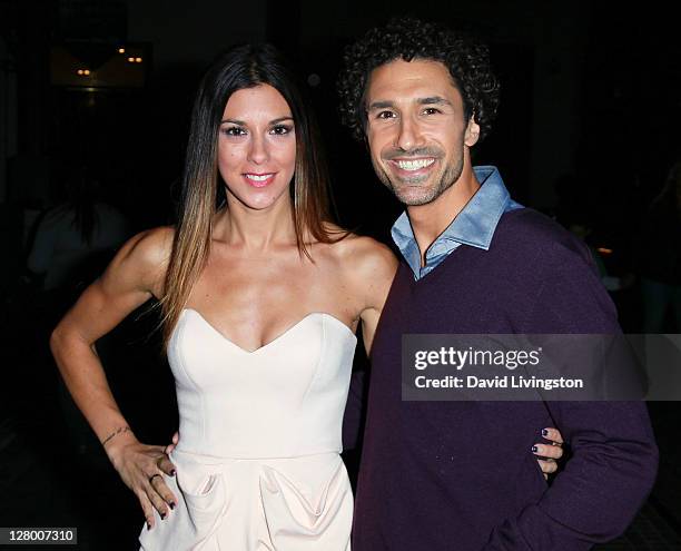 Personalities Jenna Morasca and Ethan Zohn attend the "Autism is Awesomism" benefit concert at The Grove on October 4, 2011 in Los Angeles,...