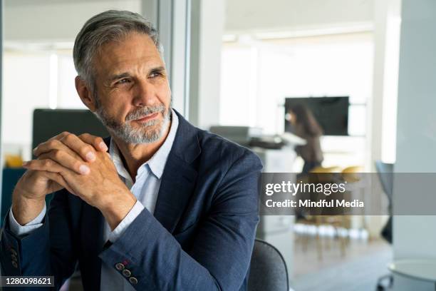 businessman sitting in office - epidemic suit stock pictures, royalty-free photos & images