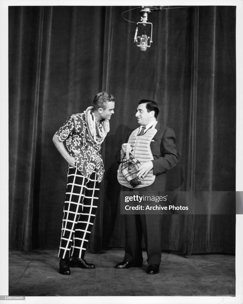 Spike Jones And Jan Peerce In 'Colgate Comedy Hour'