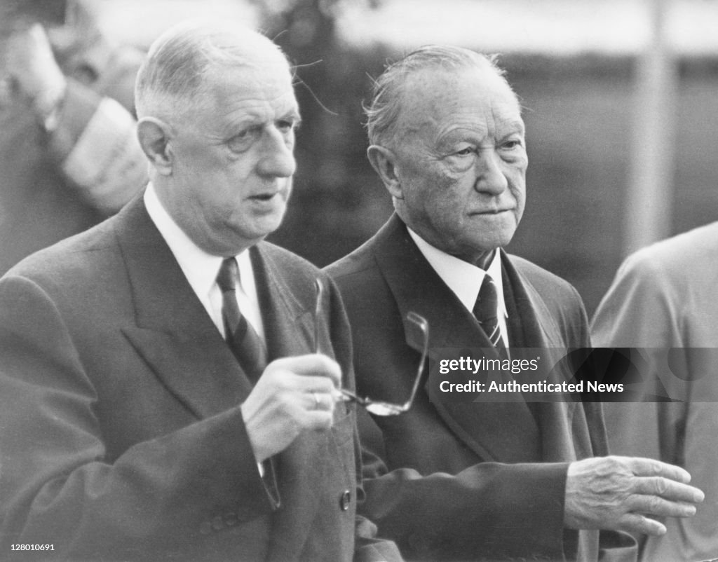Adenauer Meets De Gaulle