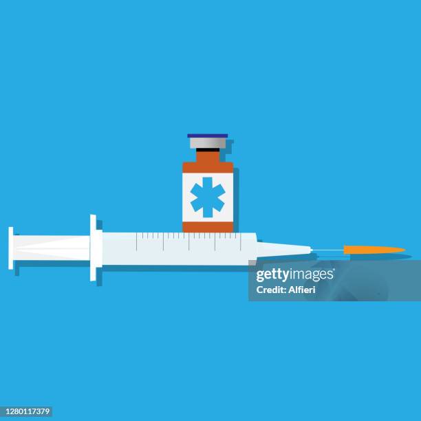 vaccine - covid 19 serology stock illustrations