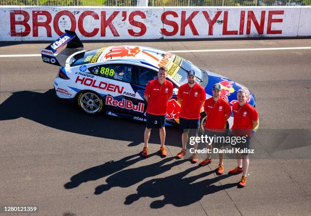 Craig Lowndes driver of the Red Bull Holden Racing Team Holden Commodore ZB, Jamie Whincup driver of the Red Bull Holden Racing Team Holden Commodore...