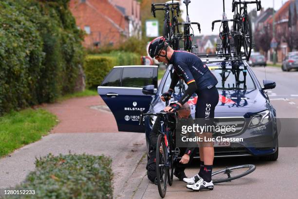Christian Knees of Germany and Team INEOS Grenadiers / Mechanical Problem / Wheel / during the 108th Scheldeprijs 2020 a 173,3km stage from Schoten...