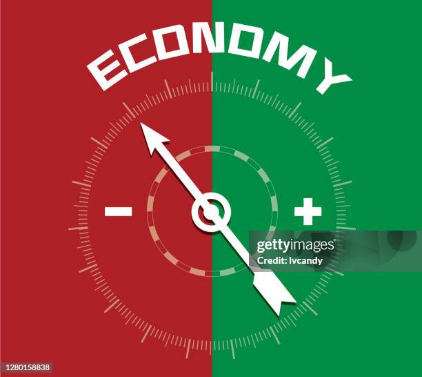 economic decline - digital signage display stock illustrations