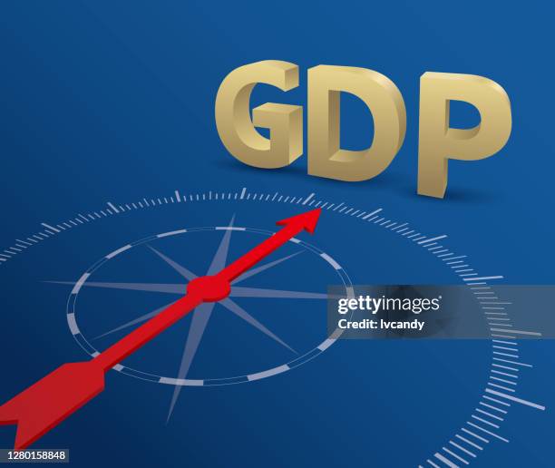 gdp indicator - digital signage display stock illustrations