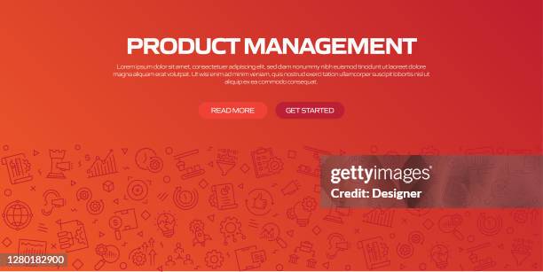 product management related pattern design, vector illustration - performance management system stock illustrations