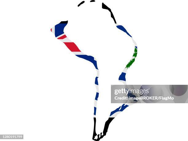 flag in form form of the geographical country, british indian ocean territory, sub-saharan africa, eastern africa - sub saharan africa landscape stock illustrations