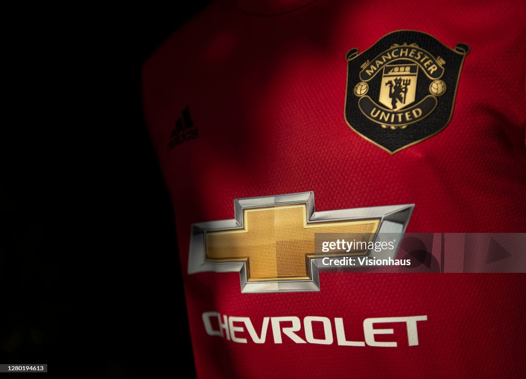 The Manchester United Club Badge on the Home Shirt