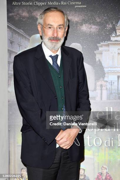 The Chief Rabbi of the Jewish Community of Rome Riccardo Di Segni attends the photocall of the opening of "Un Cielo Stellato Sopra Il Ghetto Di Roma"...