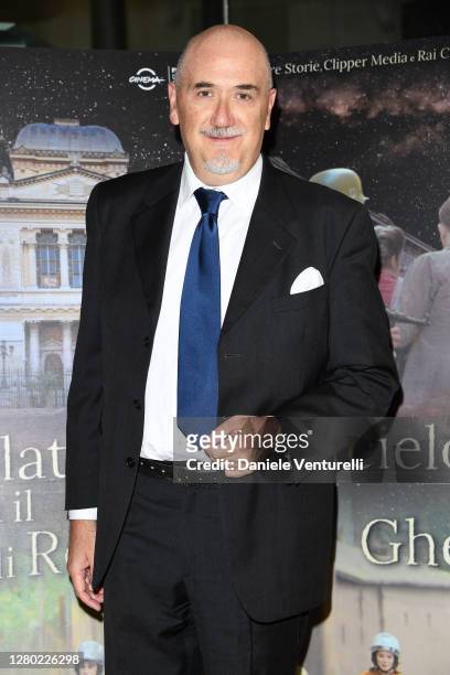 Paolo Fosso attends the photocall of the opening of "Un Cielo Stellato Sopra Il Ghetto Di Roma" on October 14, 2020 in Rome, Italy.