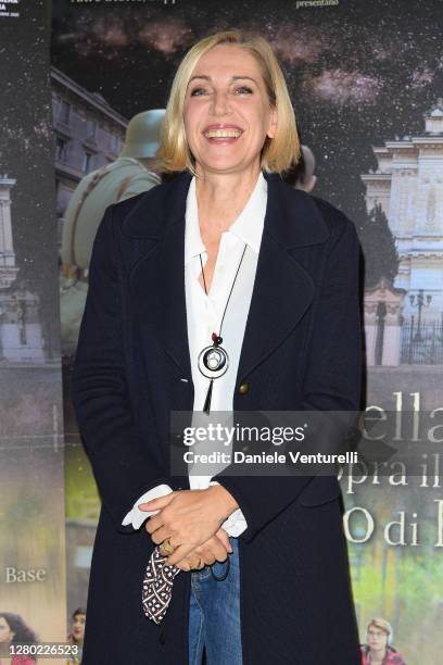 Alessandra Celi attends the photocall of the opening of "Un Cielo Stellato Sopra Il Ghetto Di Roma" on October 14, 2020 in Rome, Italy.