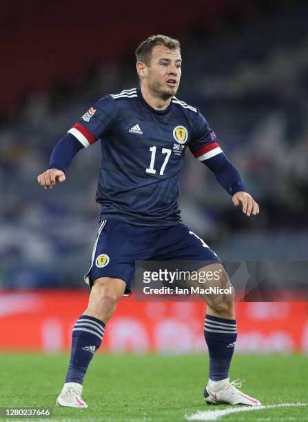 Ryan Fraser of Scotland is seen in action during the UEFA Nations League group stage match between Scotland and Czech Republic at Hampden Park on...