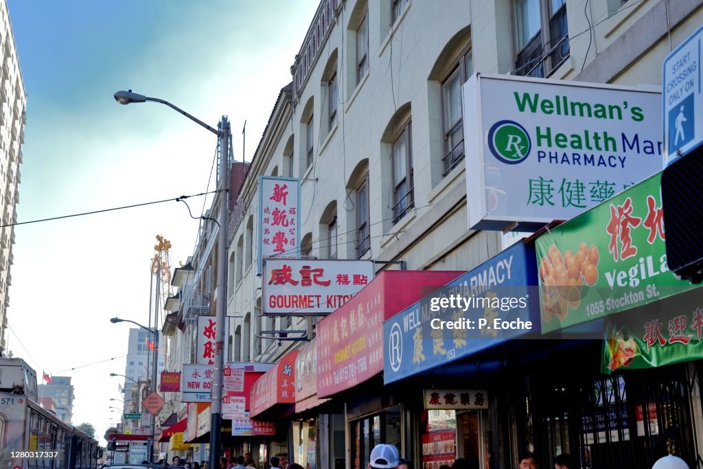 San Francisco's Chinatown, shopping on Stockton Street
