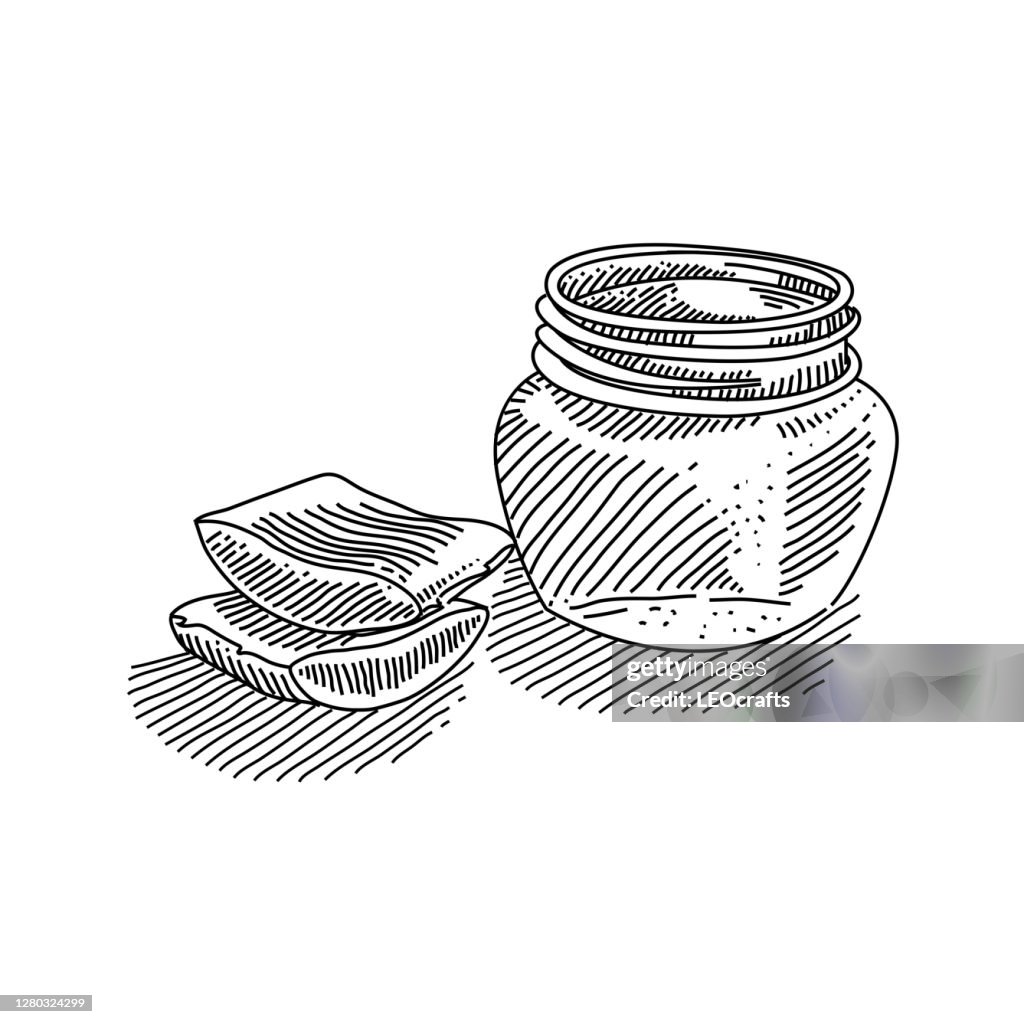 Aloe Vera Gel Drawing