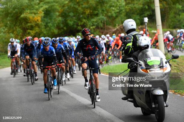 Rohan Dennis of Australia and Team INEOS Grenadiers / Dylan Sunderland of Australia and NTT Pro Cycling Team / Danilo Wyss of Switzerland and NTT Pro...