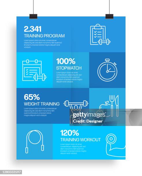 fitness and workout related process infographic template. process timeline chart. workflow layout with linear icons - pilates class outside stock illustrations